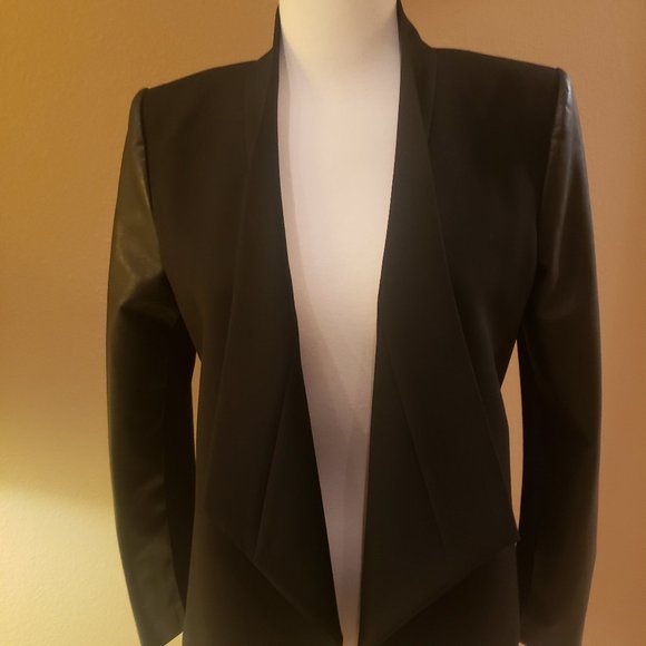 NWT BCBGMAXAZRIA Abree Black Long Sleeve Jacket - Picture 9 of 12